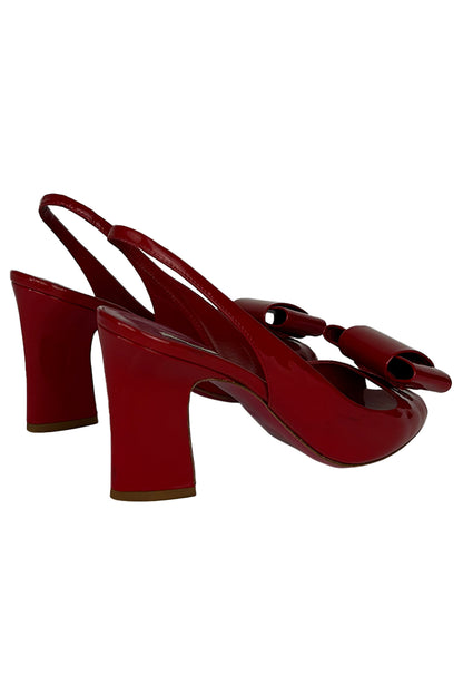 MIU MIU CRUISE 2009 PATENT LEATHER BOW HEEL