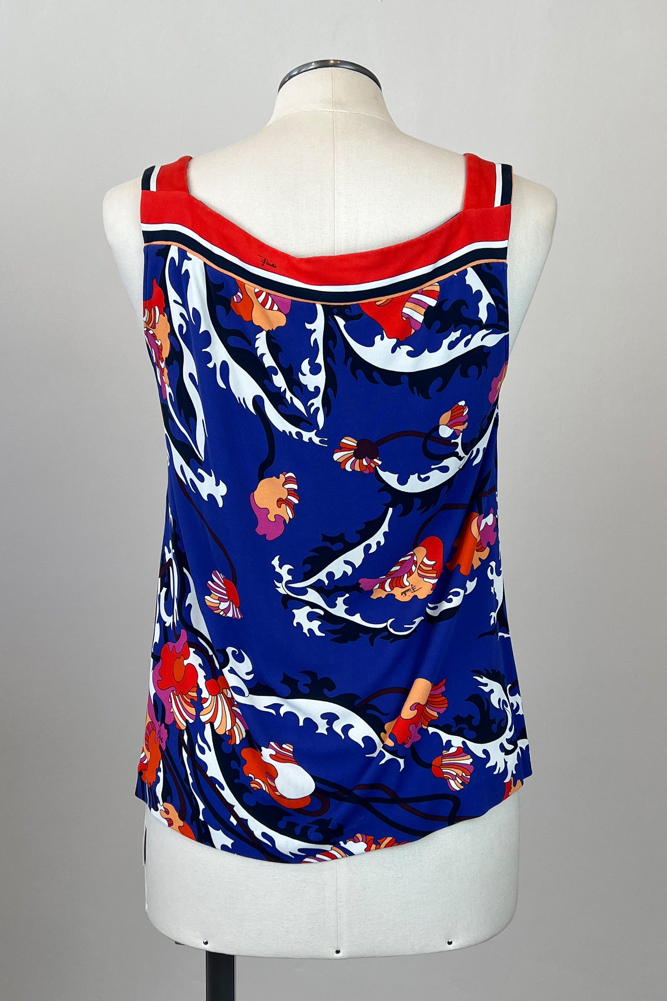 2010S EMILIO PUCCI ABSTRACT TANK TOP