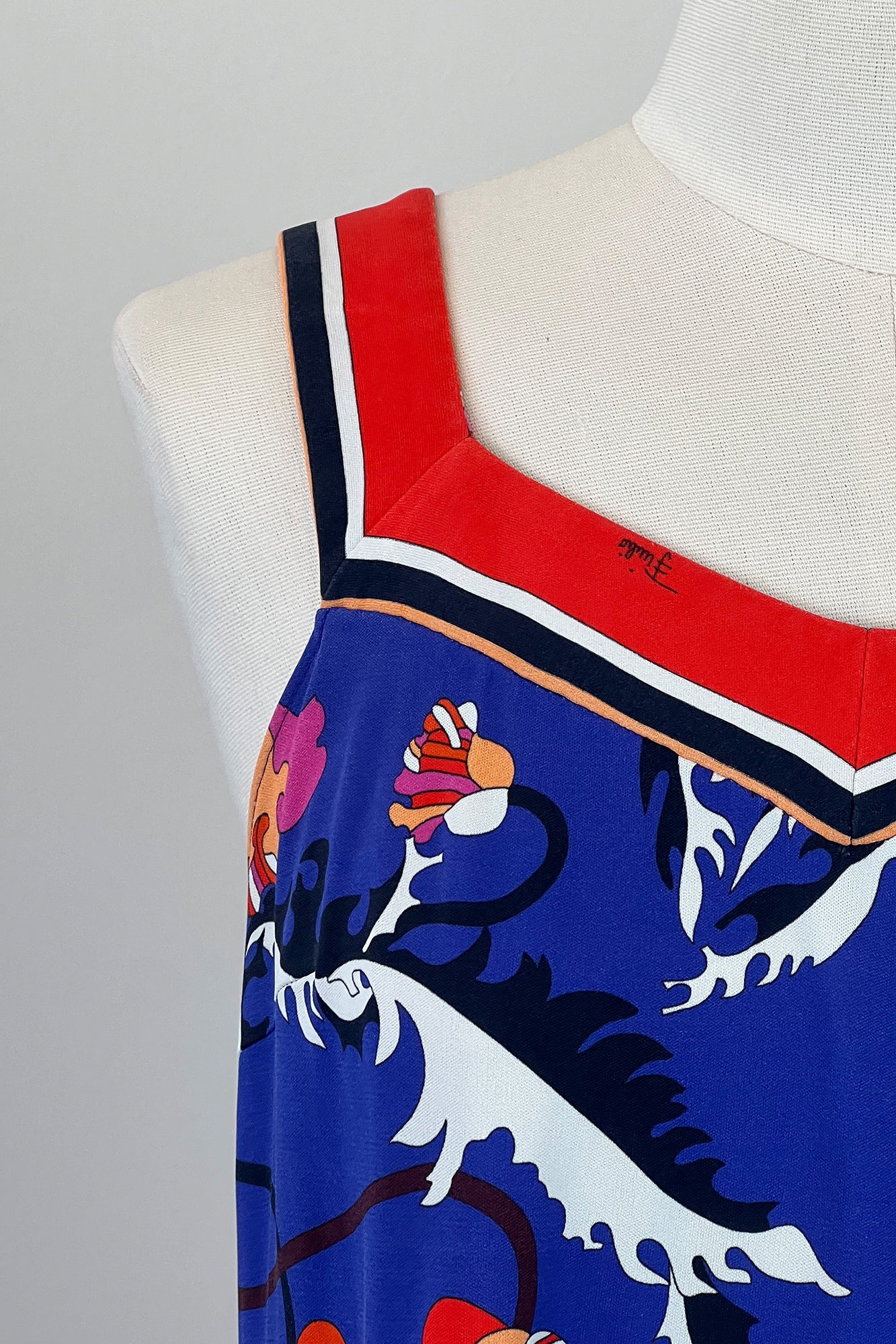2010S EMILIO PUCCI ABSTRACT TANK TOP