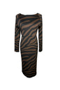 MAX MARA WEEKEND 2010S TIGER PRINT DRESS