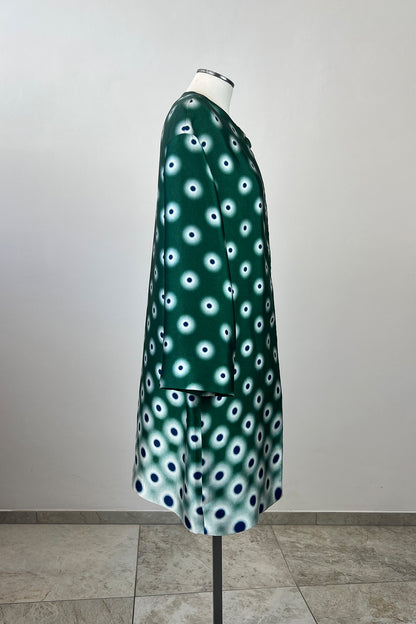 2010S PRADA COAT ABSTRACT PRINT